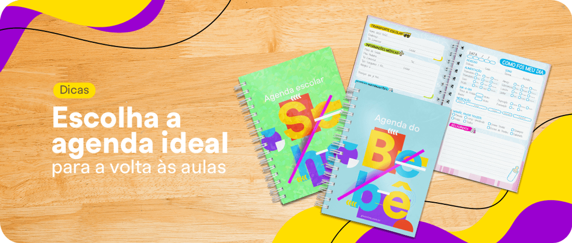 Escolha a agenda ideal para a volta às aulas