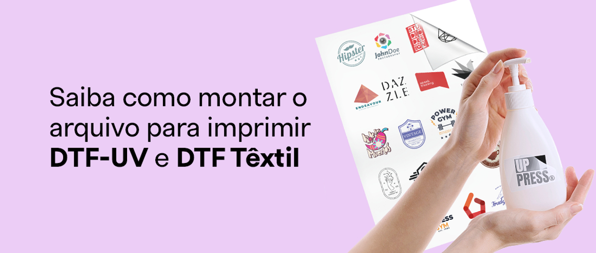 Como montar o arquivo para imprimir DTF-UV e DTF Têxtil