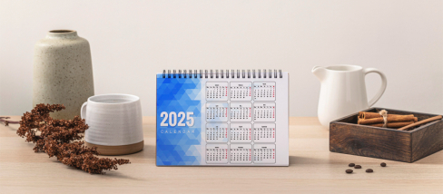 Alerta de Tendência: Mini Calendário de Mesa 2025