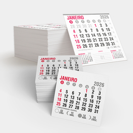 Bloco de Calendário 2026