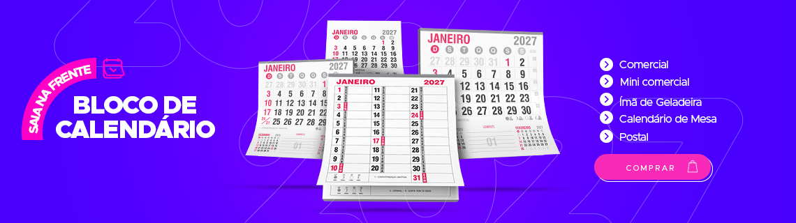 Blocos de Calendário 2027