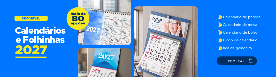 Calendários 2027- Já disponível