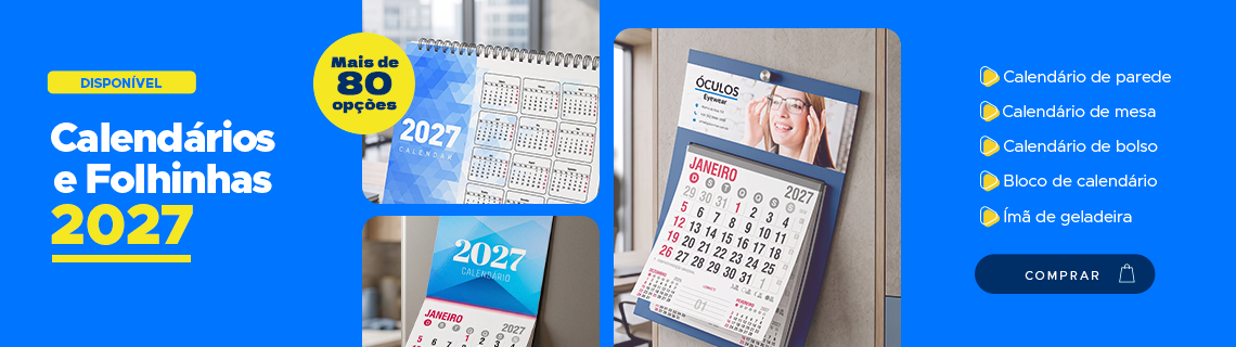 Calendários 2027- Já disponível