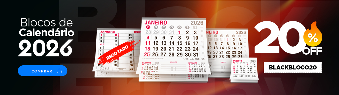 Blocos de Calendário 2026!