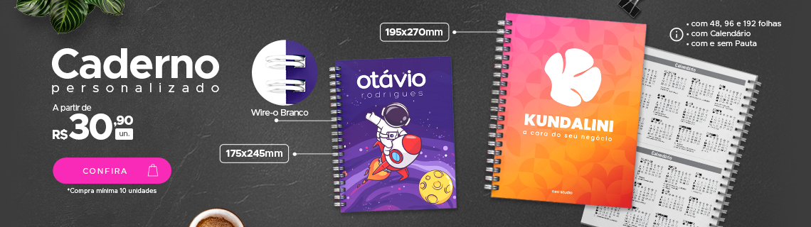 Caderno personalizado