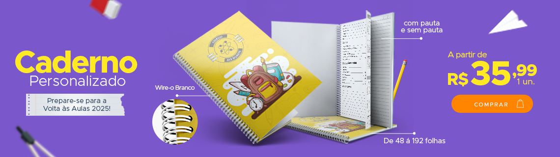 Caderno personalizado