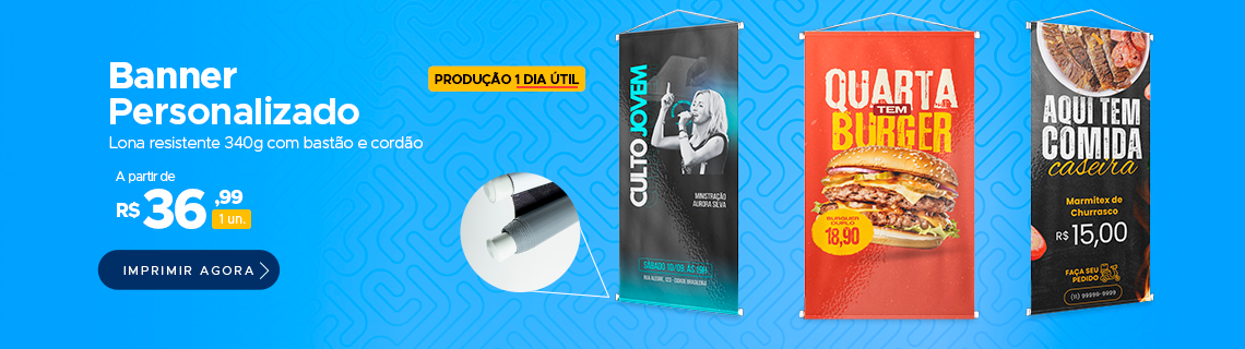 Banner personalizado 340g