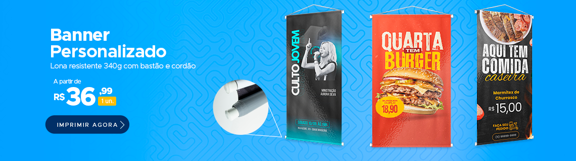 Banner personalizado 340g