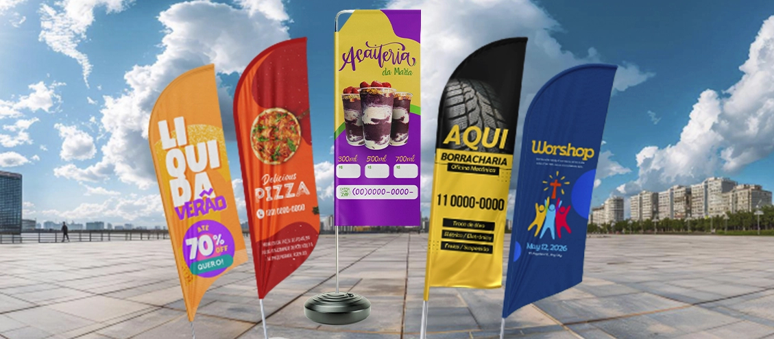 Wind Banner Personalizado, Saiba tudo sobre este produto.