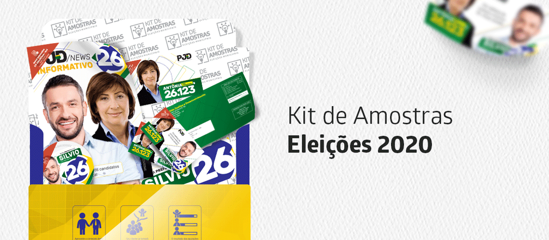 Chegou a hora de pedir o Kit de Amostras Eleições 2020