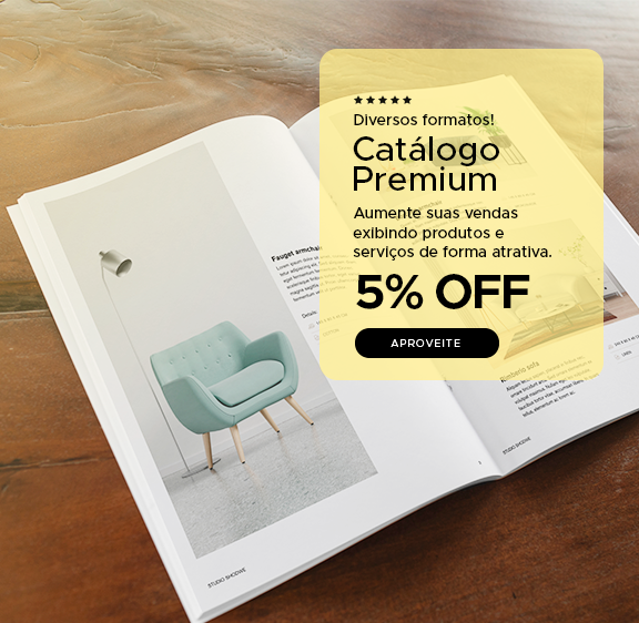 Catálogo Premium com 5%OFF! 