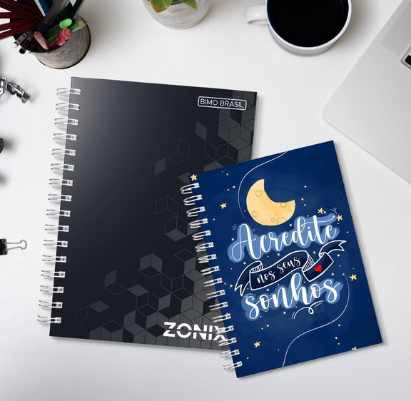 Imagem ilustrativa do banner: Cadernos Personalizados