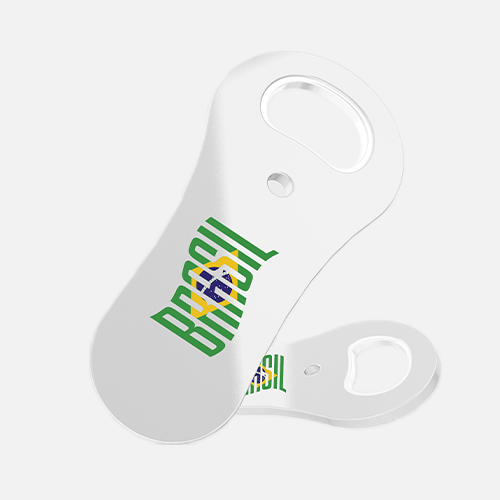 Abridor de Garrafas com Ímã Branco Copa