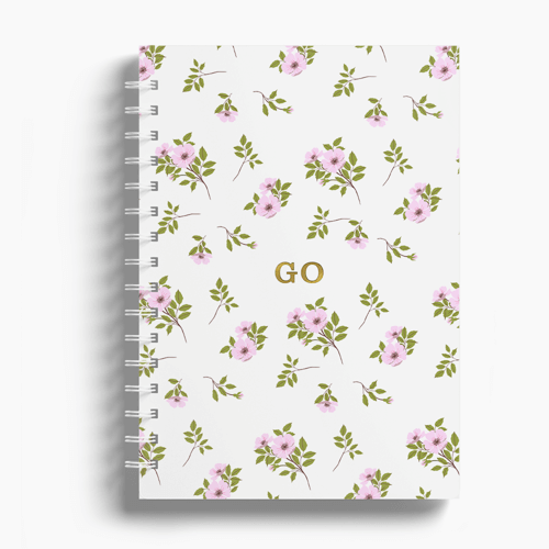 Agenda Premium Diária Branco Floral