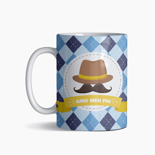 Caneca Personalizada Dia dos Pais Modelo 4