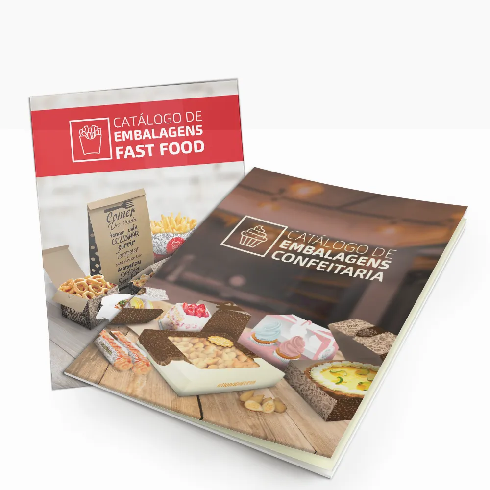 Catálogo de Embalagens Alimentícias Fast Food e Confeitaria