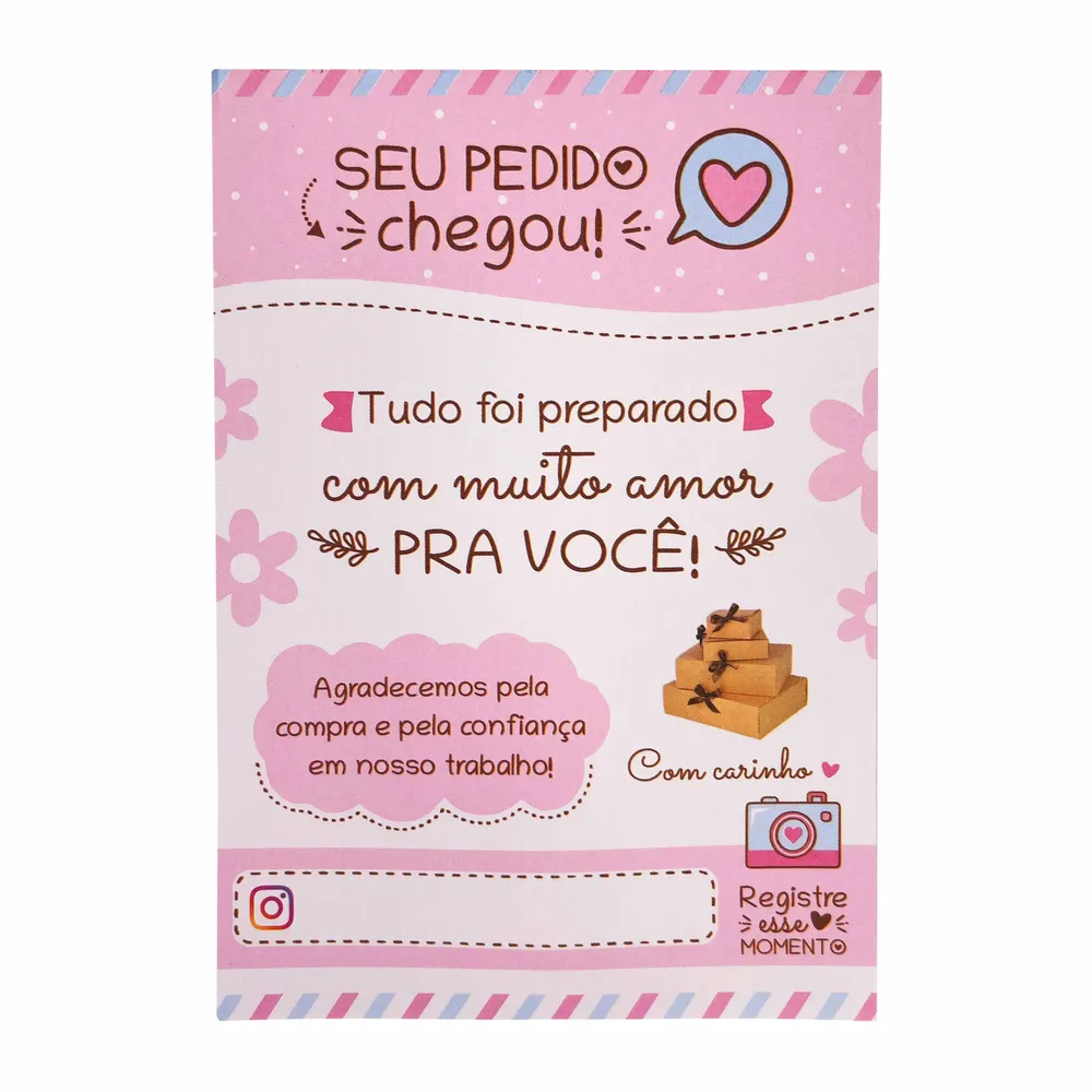 Folhetos de Agradecimento ao Cliente