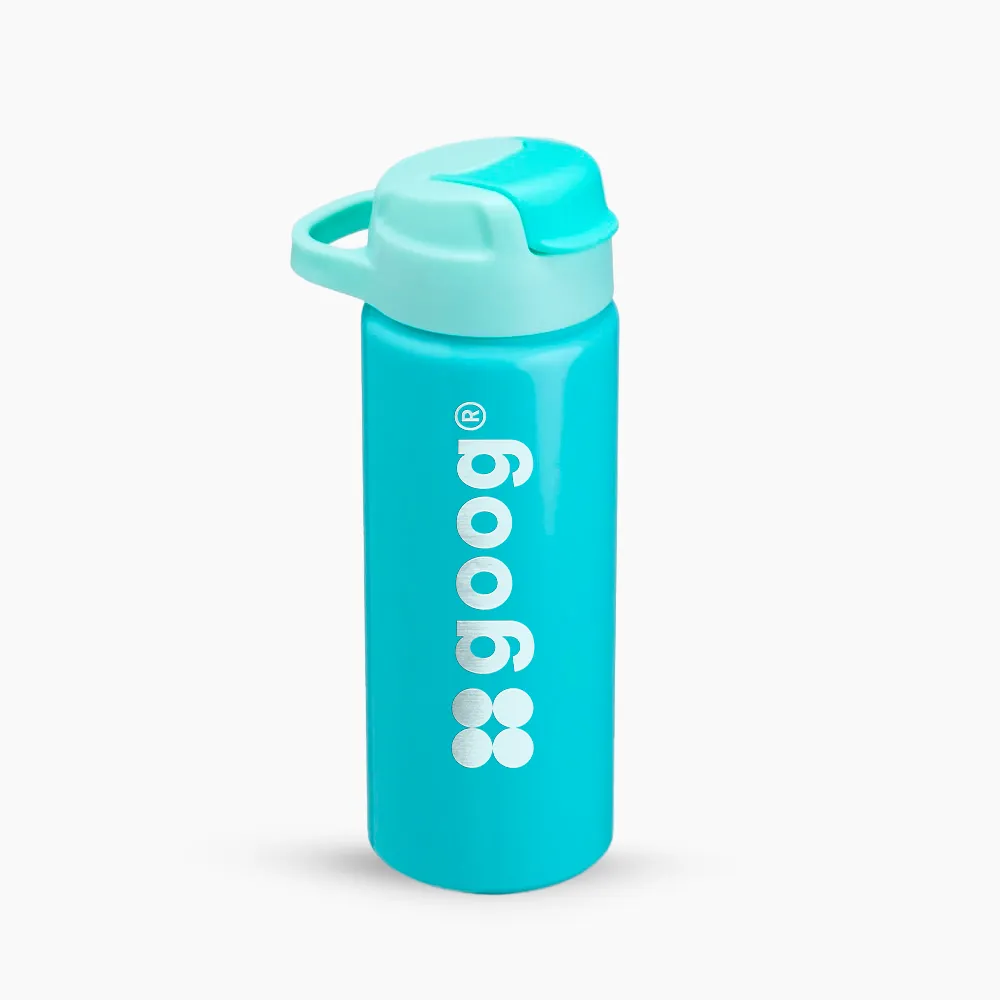 Garrafa Alumínio Com Canudo 600ml