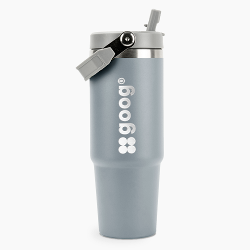 Garrafa Térmica Flip Straw 900ml Com tampa e Canudo