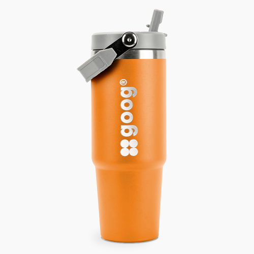 Garrafa Térmica Flip Straw 900ml Com tampa e Canudo