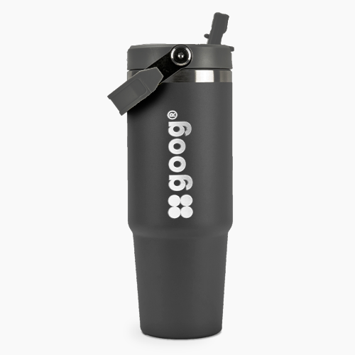 Garrafa Térmica Flip Straw 900ml Com tampa e Canudo