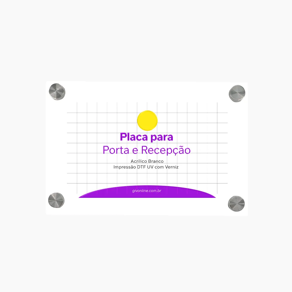 Placa Para Porta e Recepção