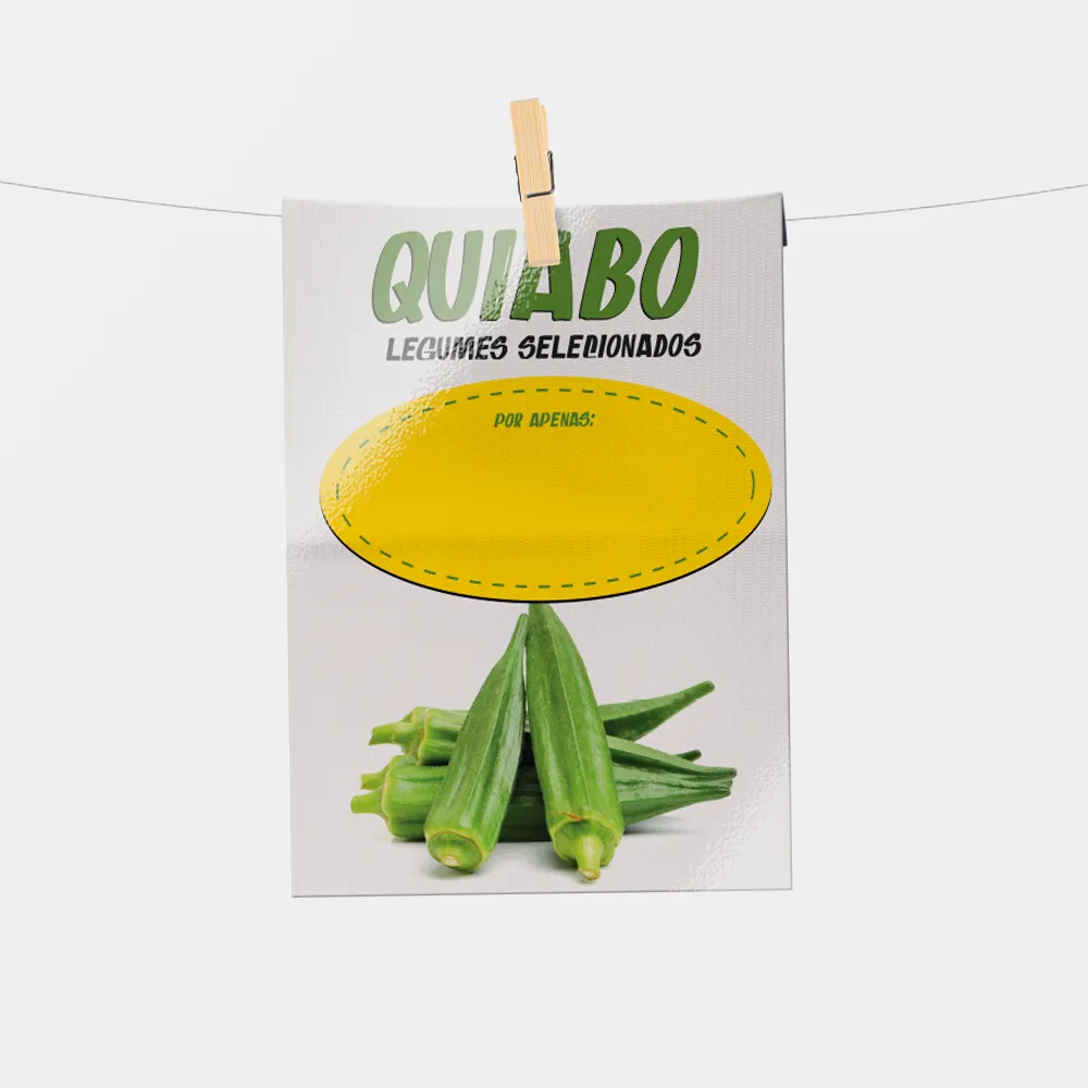 Plaquinha de Preço hortifrúti 