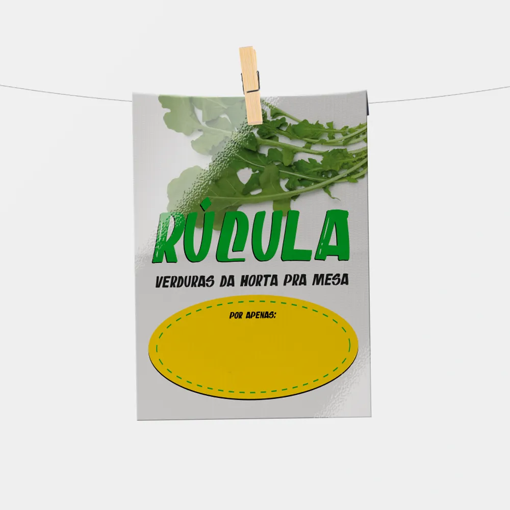 Plaquinha de Preço hortifrúti 