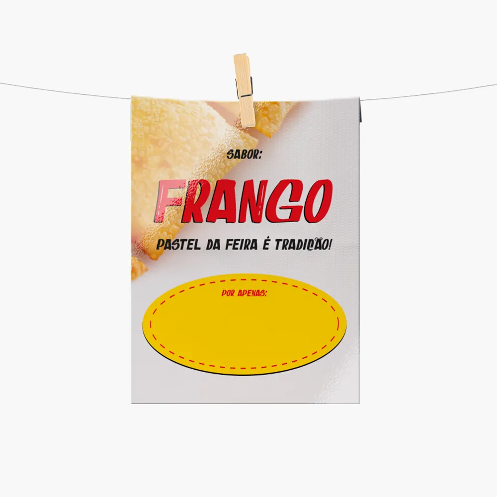 Plaquinha de Preço Pastel