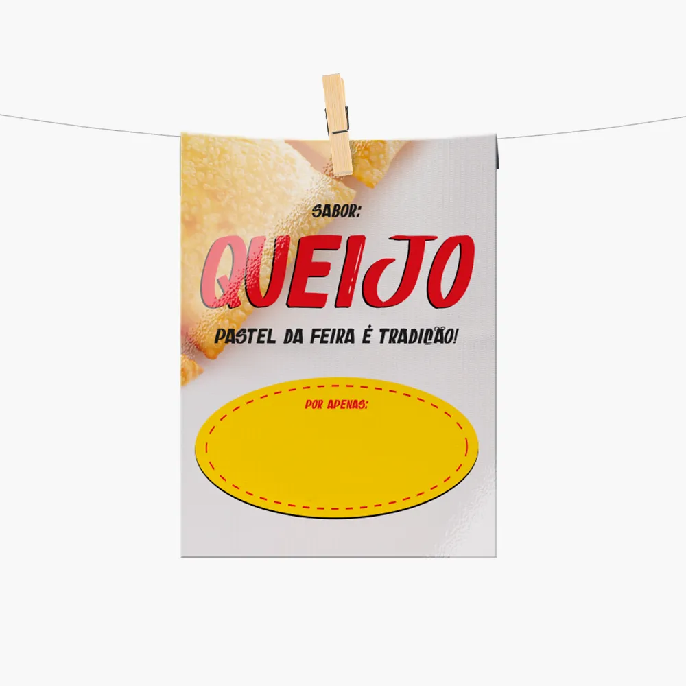 Plaquinha de Preço Pastel