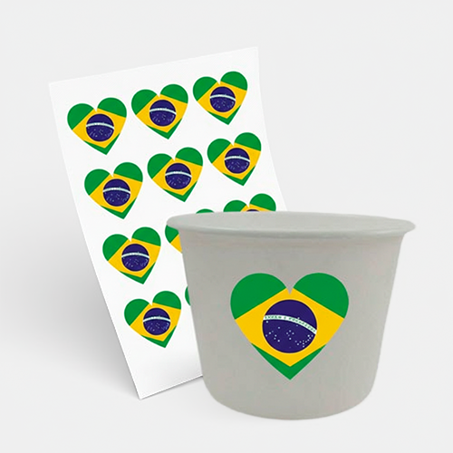 Balde de Pipoca 1500ml e 1 Folha A3 DTF-UV