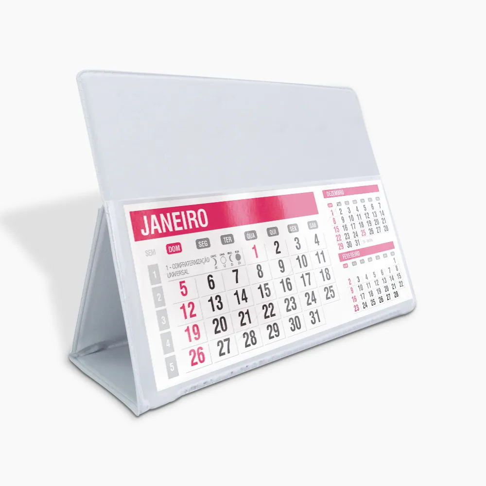 Calendário de Mesa PVC