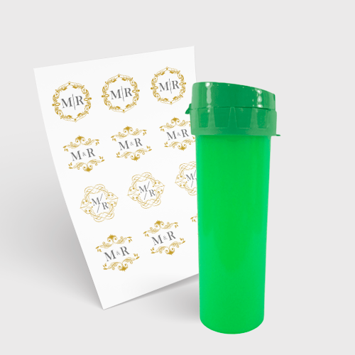 Garrafa Eco World 480ml e 1 Folha A3 DTF-UV