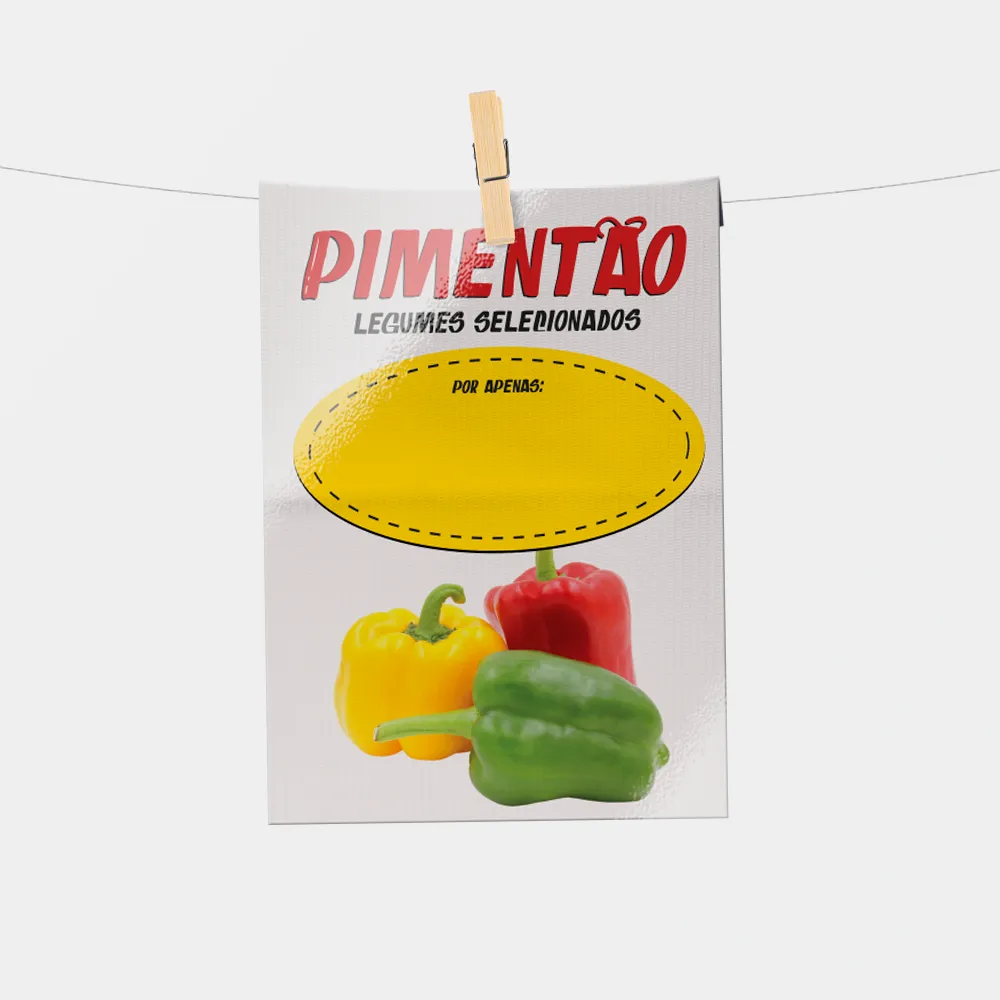 Plaquinha de Preço hortifrúti 