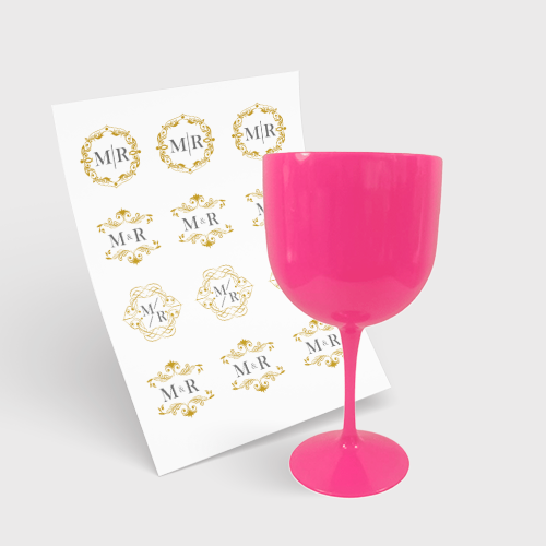 Taça de Gin 580ml e 1 Folha A3 DTF-UV