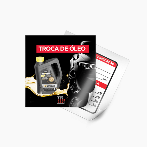 Adesivo Troca de Óleo