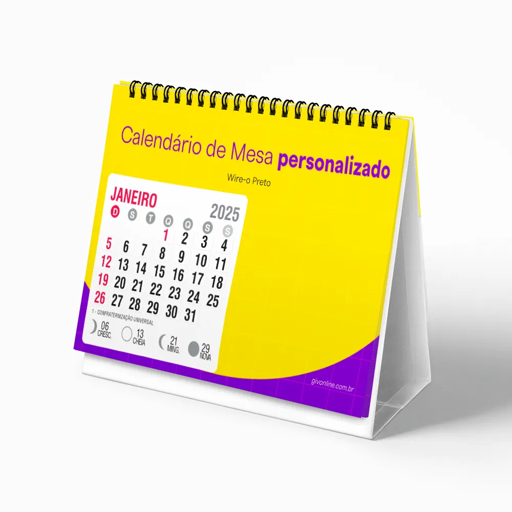 Calendário de Mesa 14 Páginas - Cálculo 227.981