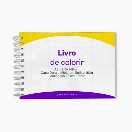 Livro de Colorir A5 (capa) - Tipo Bobbie goods - Calculo 264.543