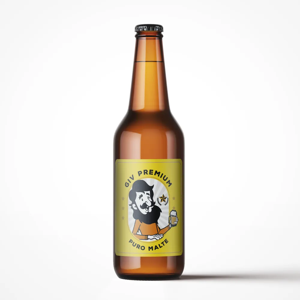 Rótulo para Cerveja Artesanal Retangular