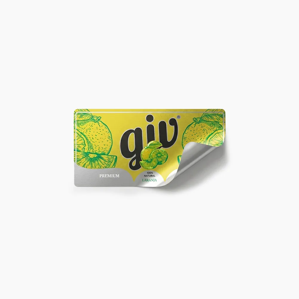 Rótulo para Garrafa de Suco