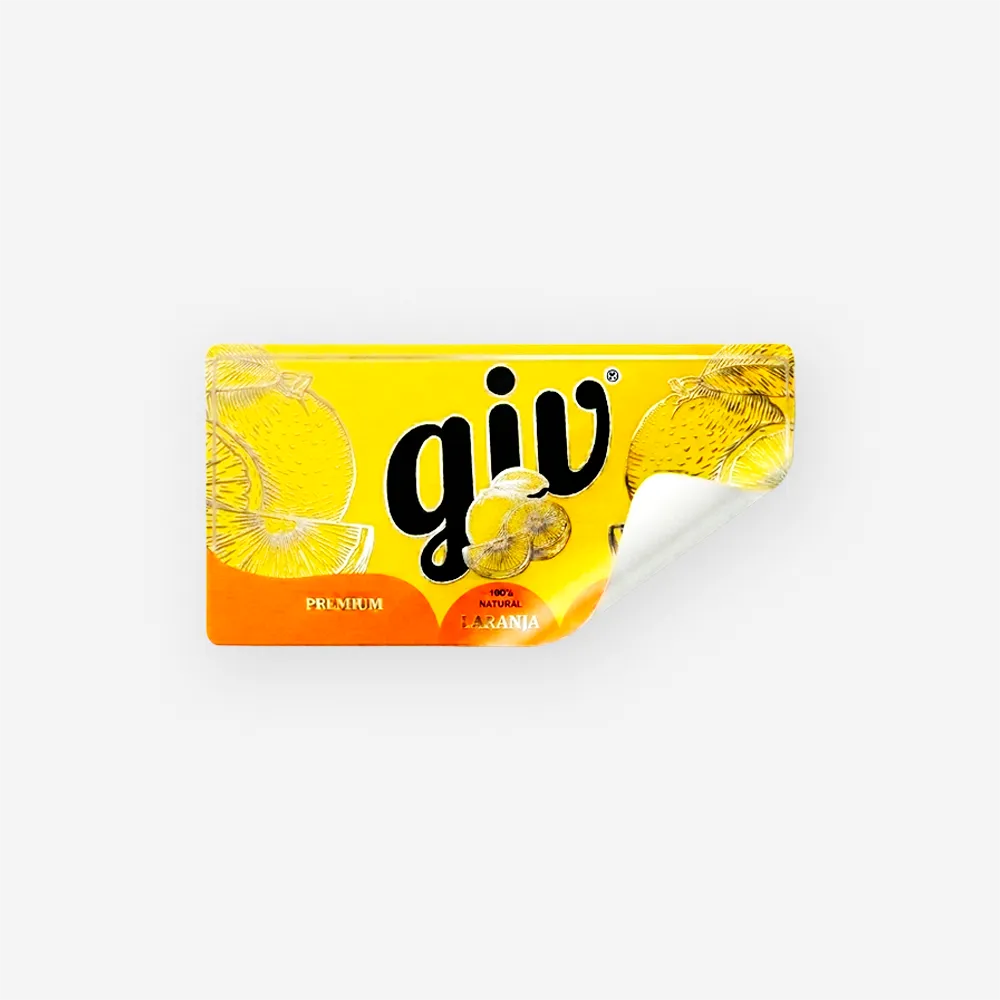 Rótulo para Garrafa de Suco