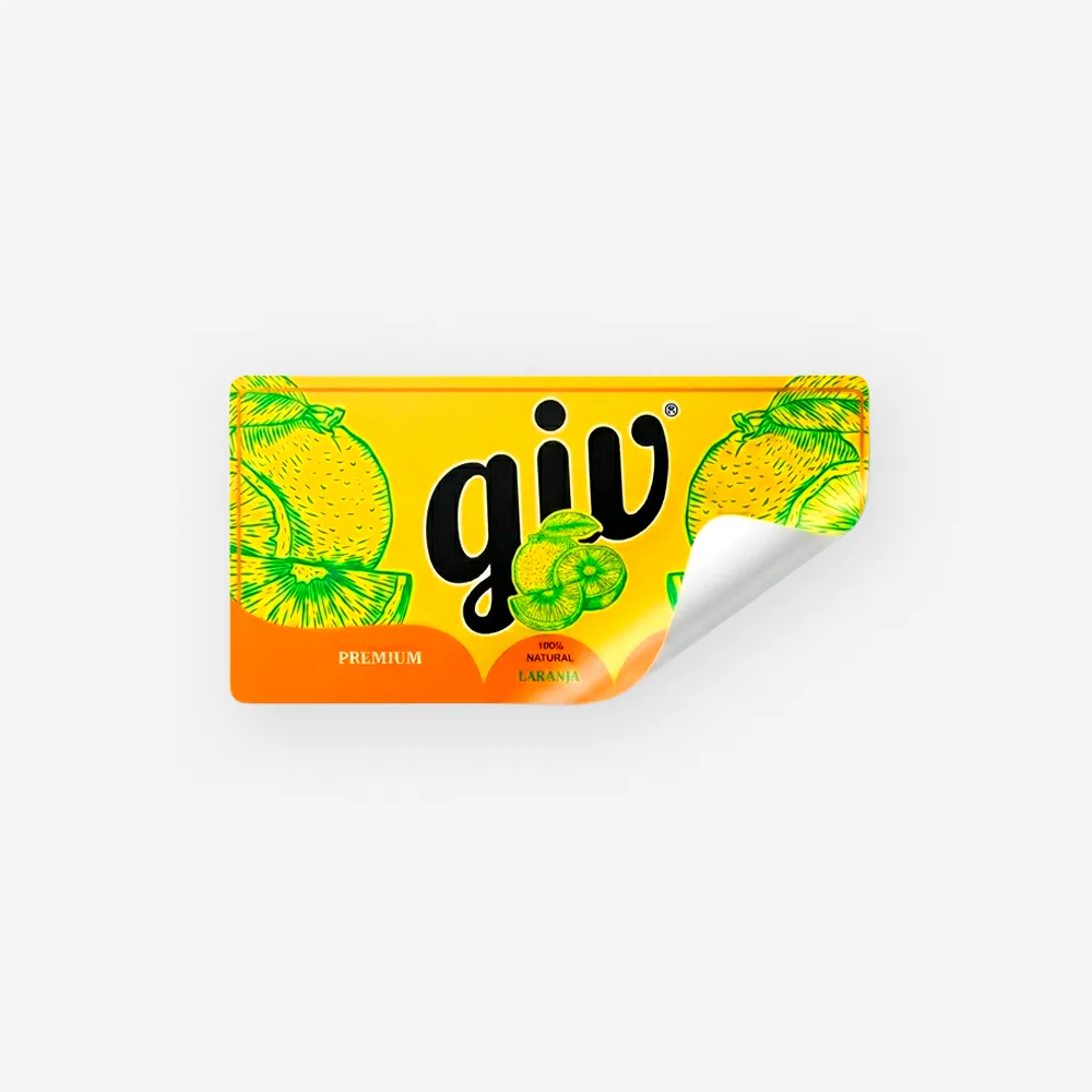 Rótulo para Garrafa de Suco