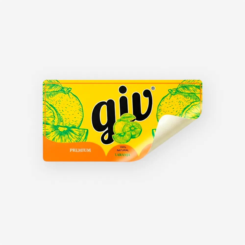 Rótulo para Garrafa de Suco