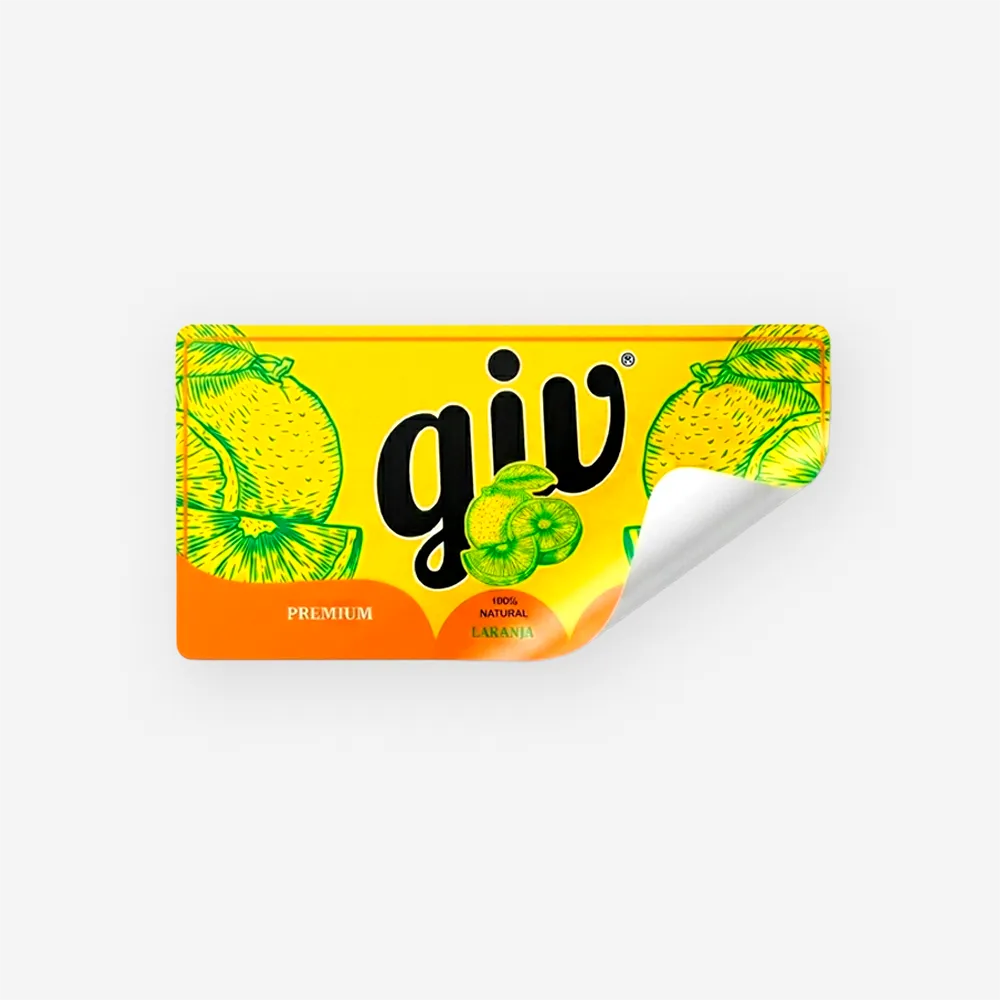 Rótulo para Garrafa de Suco