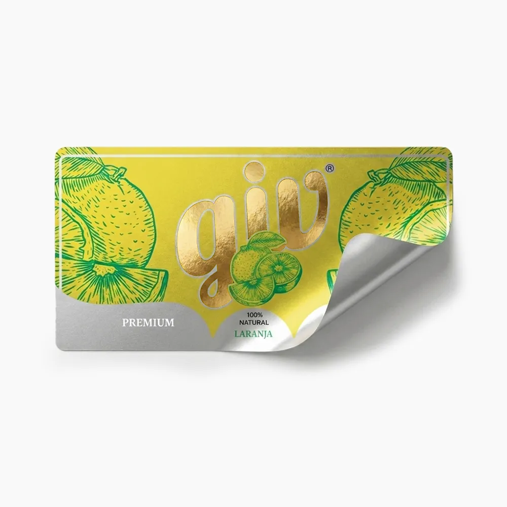 Rótulo para Garrafa de Suco