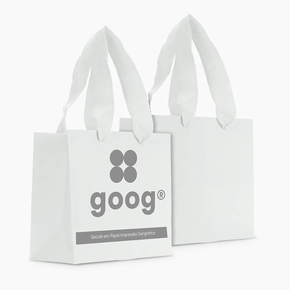 Sacola em Papel Personalizado em Silk - Premium