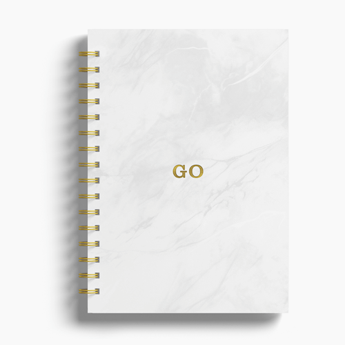Agenda Premium Diária Mármore Branco