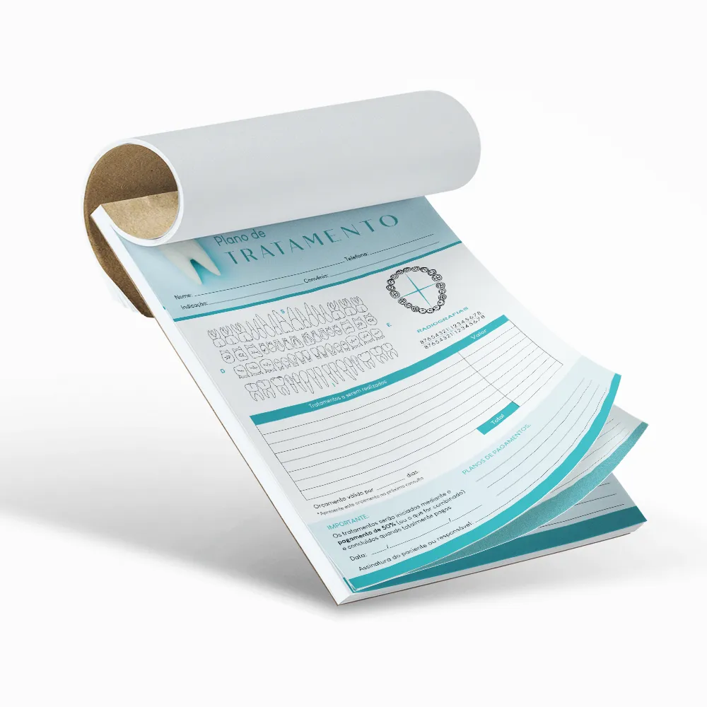 Bloco Plano de Tratamento Odontológico
