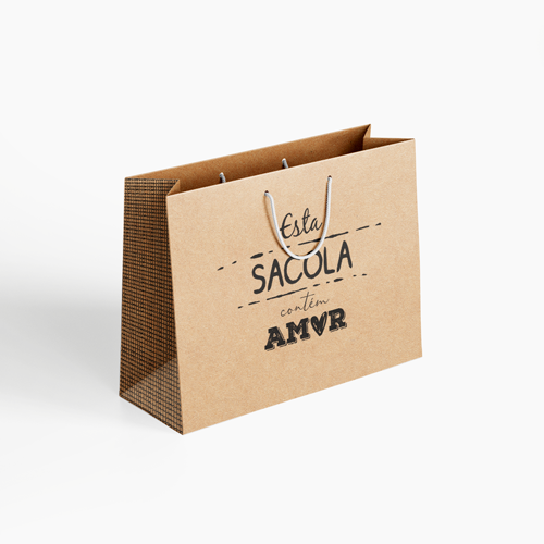 Sacola de Papel a Pronta Entrega Contém Amor