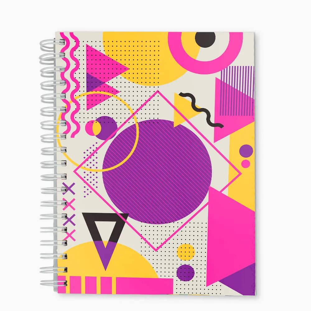 Caderno Capa Dura Com Pautas 96fls -  Wire-o Preto